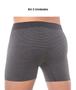 Imagem de Kit 2 Cuecas Boxer Selene Box Poliamida Masculina Listrado