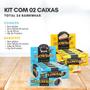 Imagem de Kit 2 cxs - 24 Barrinhas Proteína Cookies e Banoffee Flowbar