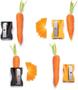 Imagem de Kit 2 Descascadores Legumes Espiral Apontador - Fatiador Cortador