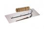 Imagem de Kit 2 desempenadeira aco inox massa corrida gesso 25x12 p.a.g cabo aberto