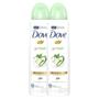 Imagem de Kit 2 Desodorante Antitranspirante Aerosol Dove Go Fresh Pepino e Chá Verde 150ml
