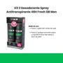 Imagem de Kit 2 Desodorante Spray Antitranspirante 48H Fresh GB Men