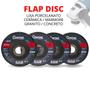 Imagem de Kit 2 Disco de Desbaste Flap 4.1/2" 115mm Cerâmica Granito