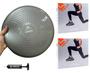 Imagem de Kit 2 Discos de Equilibrio Pilates e Fisioterapia VP1031 Cinza Vollo Com Bomba de Ar