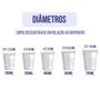 Imagem de Kit 2 Dispensers Redondos 300ml Inox + 2 Dispensers Redondos 400ml Inox