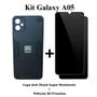 Imagem de Kit 2 em 1 Capa Anti Shock Resistente Preto + Película Privacidade 3D Vidro para Samsung Galaxy A05