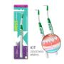 Imagem de Kit 2 Escova Interdental Cônica para Aparelho e Próteses com 8 Refis Cerdas Macias Kess