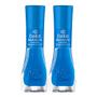 Imagem de Kit 2 Esmalte Dailus Color Atrás do Arco Íris Cor Tobogã de Arco-íris com 8ml