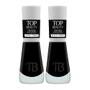 Imagem de Kit 2 Esmalte Top Beauty Cremoso Cor Black Power 9ml