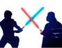 Imagem de Kit 2 Espadas Sabre De Luz Star Wars Com Som e Luz