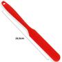Imagem de Kit 2 Espátulas De Confeiteiro Em Silicone Vermelho Bolo