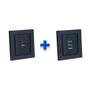 Imagem de Kit 2 Espelhos de Tomadas Duplo Reto com 2usb 3.5A 3Usb 5.2A