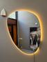 Imagem de Kit 2 Espelhos Orgânico Decorativo Led 80cm e 95cm Lapidado