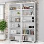 Imagem de Kit 2 Estantes para Livros 5 Prateleiras 188cmx121m Office