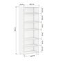 Imagem de Kit 2 Estantes para Livros 5 Prateleiras 188cmx121m Office
