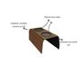 Imagem de Kit 2 Esteira para Braço de Sofá com Porta Copos e com Controle Imbuia Rustico Mdf Madeira