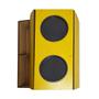 Imagem de Kit 2 Esteira para Braço de Sofá com Porta Copos e Controle Amarelo Rustico Mdf Madeira
