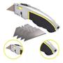 Imagem de Kit 2 Estilete Trapezoidal Profissional 18mm Com 05 Lâminas