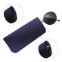 Imagem de Kit 2 Estojo Porta Óculos de Sol e Grau Case Azul Marinho Capinha Portatil Fino