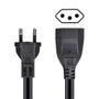 Imagem de Kit 2 Extensão Elétrica Prolongador Extensor de Cabo 2 Metros Bivolt 110v e 220v