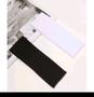 Imagem de Kit 2 faixas de cabelo em tecido suplex, nas cores: branco e preto
