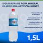 Imagem de Kit 2 fardos água mineral natural com gás 1,5l com 12un premium garrafa pet
