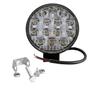 Imagem de Kit 2 Farol 14 Leds Milha Off Road Redondo 42W Jeep 12V/24V