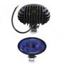 Imagem de Kit 2 Farol De Milha Auxiliar Oval Lente Azul 8 Led 24W