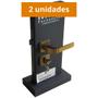 Imagem de Kit 2 Fechaduras Para Porta Externa Modena Bronze Latonado 10768 - MGM