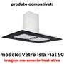 Imagem de Kit 2 Filtro Alumínio Coifa Vetro Isla Flat 90 Tramontina