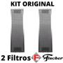 Imagem de Kit 2 Filtro Alumínio Metálico Depurador 60 Slim Fischer