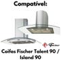 Imagem de Kit 2 Filtros Alumínio Metal Coifa 90 Island Talent Fischer