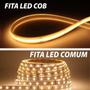 Imagem de Kit 2 Fita De Led 5m Cob 360 Leads Branco Quente 3000k