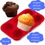 Imagem de Kit 2 Forma Silicone Cupcake 6 Cavidades Antiaderente Facil