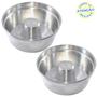 Imagem de Kit 2 Formas Bolo Pudim Padaria N 16 e N 18 Com Cone Em Aluminio