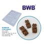 Imagem de Kit 2 Formas Coelhinho 50g Especial c/ silicone 3 partes pascoa bwb 10334 Chocolate