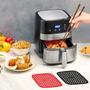 Imagem de Kit 2 Forros Silicone Tapete Culinário Airfryer Fritadeira Lavável