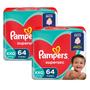 Imagem de Kit 2 FRALDAS PAMPERS SUPERSEC XXG COM 64 UNIDADES