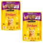 Imagem de Kit 2 Friskies Sachês para Gatos Adultos Sabor Cordeiro 85g