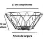 Imagem de Kit 2 Fruteiras Cesta Centro De Mesa Aramado Redonda 27cm