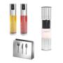 Imagem de Kit 2 Galheteiro Spray  Inox + Porta Guardanapo Inox + Moedor inox 2 em 1