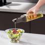 Imagem de Kit 2 Galheteiro Vidro 500ml Porta Vinagre Azeite Óleo De Cozinha Dosador