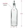Imagem de Kit 2 Galheteiros Vidro Sodo Cálcico 510ml Transparente