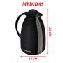 Imagem de Kit 2 Garrafa Térmica Mesa Florença 650ml Café Com Leite