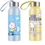 Imagem de Kit 2 Garrafas Com Alça e Tampa Squeeze Snoopy Inox 500ml