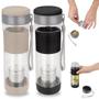 Imagem de Kit 2 Garrafas com Infusor para Cha 550 Ml Preta e Bege Mor