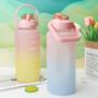 Imagem de Kit 2 garrafas de àgua com 2l e 800ml coloridas