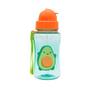 Imagem de Kit 2 garrafinha infantil frutti 400 ml buba canudo retrátil silicone