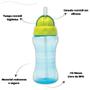 Imagem de Kit 2 Garrafinhas Fresh Buba Infantil 300 Ml 2 Canudos