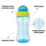 Imagem de Kit 2 garrafinhas fresh buba infantil 300 ml com 2 canudos retrátil silicone extra